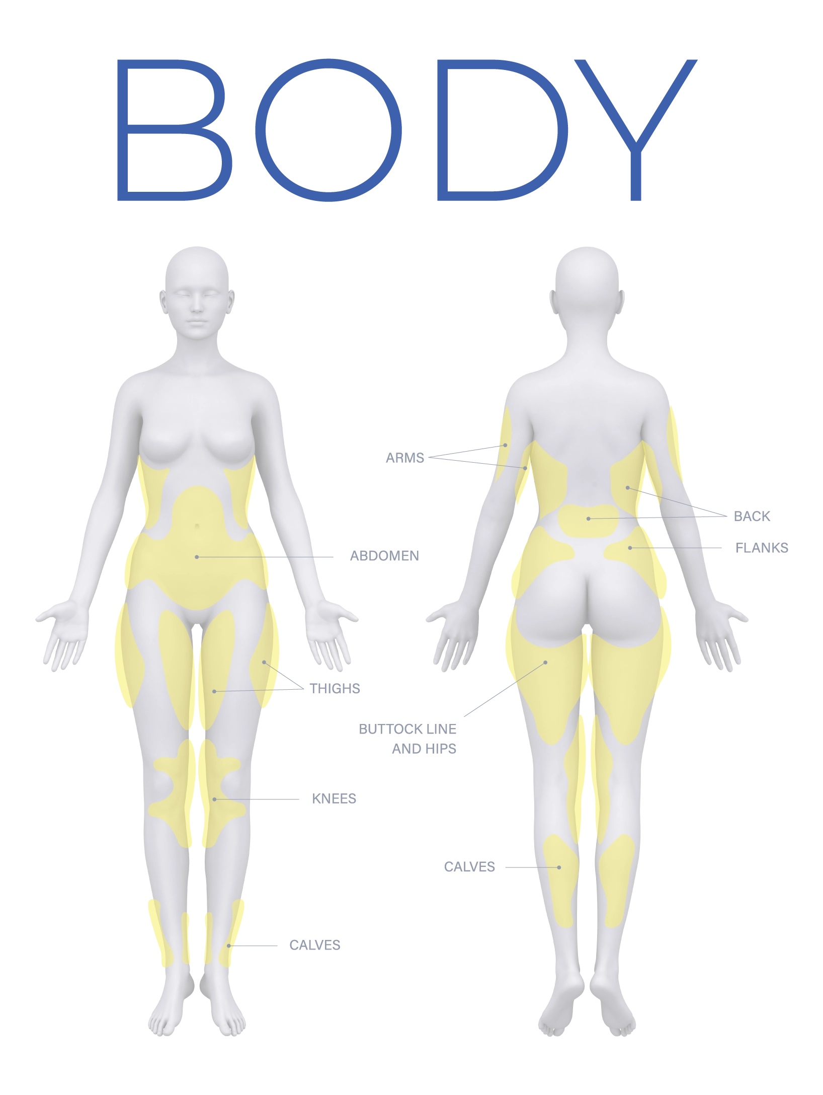 Areas of Treatment Body
